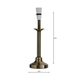 Fluted Candlestick Antique Brass Table Lamp Base -Home Lighting Store 1000001182 alt04