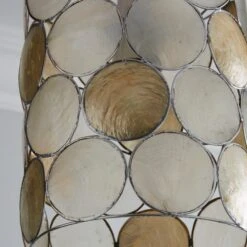 Capiz Champagne Easy Fit Pendant Shade 8 Capiz Champagne Easy Fit Pendant Shade -Home Lighting Store 1000003740 alt02