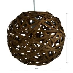 Apollo Bamboo Ball Easy Fit Pendant Shade -Home Lighting Store 1000062365 alt04