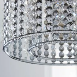 Monica Chrome Easy Fit Pendant Shade -Home Lighting Store 1000084153 alt02