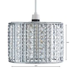 Monica Chrome Easy Fit Pendant Shade -Home Lighting Store 1000084153 alt04