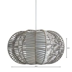 Weave Wicker Natural Easy Fit Pendant Shade -Home Lighting Store 1000084217 alt04