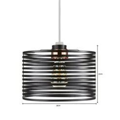 Kiel Black Easy Fit Pendant Shade 11 Kiel Black Easy Fit Pendant Shade -Home Lighting Store 1000093328 alt06