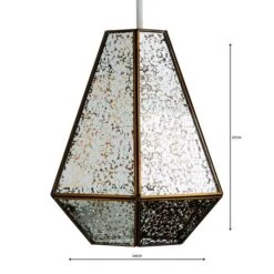 Bemus Mercury Glass Easy Fit Pendant Shade -Home Lighting Store 1000119709 alt04
