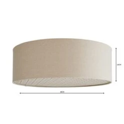 Kirsty Shade Taupe Flush Ceiling Light 9 Kirsty Shade Taupe Flush Ceiling Light -Home Lighting Store 1000119785 alt04