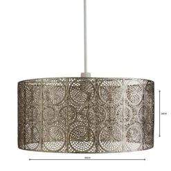 Manila Nickel Easy Fit Pendant Shade -Home Lighting Store 1000119856 alt04
