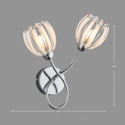 Rosa 2 Light Chrome Wall Light 12 Rosa 2 Light Chrome Wall Light -Home Lighting Store 1000137329 alt04