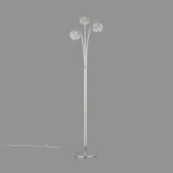 Cecilie 3 Arm Chrome Floor Lamp -Home Lighting Store 1000137376 alt01
