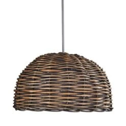 Lari Split Weave Grey Easy Fit Pendant Shade -Home Lighting Store 1000139117 alt04