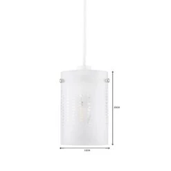 Grayson Dot Glass White Easy Fit Pendant Shade -Home Lighting Store 1000149113 alt06