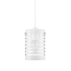 Grayson Stripe Glass White Easy Fit Pendant Shade -Home Lighting Store 1000149114 alt05