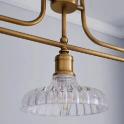 Colt Antique Brass 3 Light Diner Ceiling Light -Home Lighting Store 1000149131 alt02