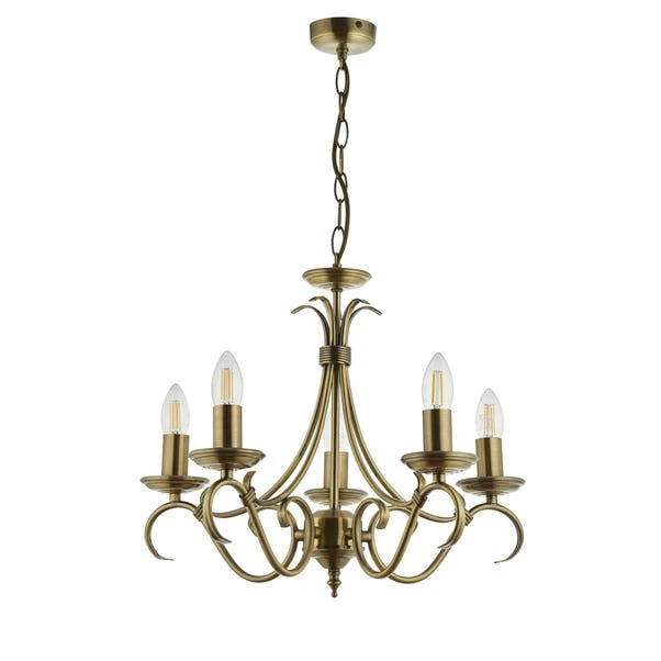 Vogue Bernice Candelabra 5 Light Chandelier 9 Vogue Bernice Candelabra 5 Light Chandelier - Image 7