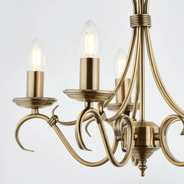 Vogue Bernice Candelabra 5 Light Chandelier 10 Vogue Bernice Candelabra 5 Light Chandelier - Image 8