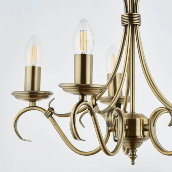Vogue Bernice Candelabra 5 Light Chandelier 11 Vogue Bernice Candelabra 5 Light Chandelier - Image 9