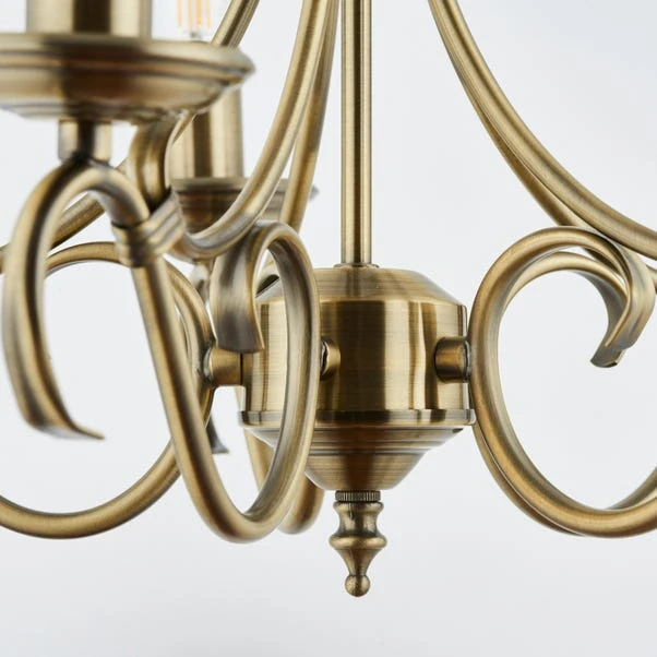 Vogue Bernice Candelabra 5 Light Chandelier 12 Vogue Bernice Candelabra 5 Light Chandelier - Image 10