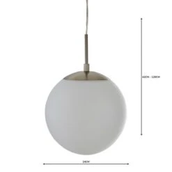 Hamptworth Dome Frosted Glass Pendant Light -Home Lighting Store 1000157750 alt04