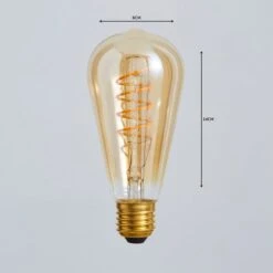 Status 4W ST64 ES LED Spiral Filament Bulb -Home Lighting Store 1000158633 alt04