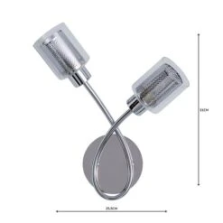 Grace 2 Light Chrome Wall Light 13 Grace 2 Light Chrome Wall Light -Home Lighting Store 1000158745 alt04