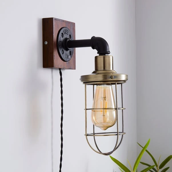 Milas Pipe Industrial Plug In Wall Light 4 Milas Pipe Industrial Plug In Wall Light - Image 2