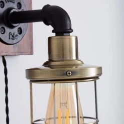 Milas Pipe Industrial Plug In Wall Light 11 Milas Pipe Industrial Plug In Wall Light -Home Lighting Store 1000158759 alt02