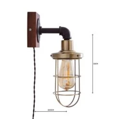Milas Pipe Industrial Plug In Wall Light 13 Milas Pipe Industrial Plug In Wall Light -Home Lighting Store 1000158759 alt04