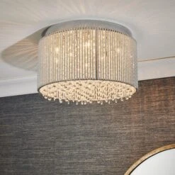 Vogue Galina 10 Light Crystal Flush Ceiling Light -Home Lighting Store 1000169443 alt02