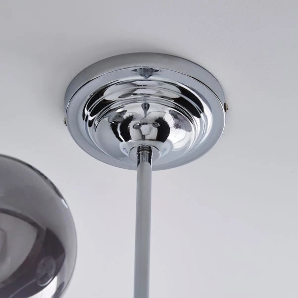 Gigi Chrome 4 Light Semi Flush Ceiling Light 6 Gigi Chrome 4 Light Semi Flush Ceiling Light - Image 4