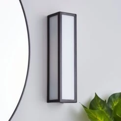 Fletcher Boxed Bathroom Wall Light Black 9 Fletcher Boxed Bathroom Wall Light Black -Home Lighting Store 1000182535 alt01