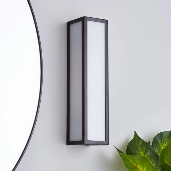 Fletcher Boxed Bathroom Wall Light Black 4 Fletcher Boxed Bathroom Wall Light Black - Image 2