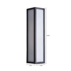 Fletcher Boxed Bathroom Wall Light Black 12 Fletcher Boxed Bathroom Wall Light Black -Home Lighting Store 1000182535 alt07