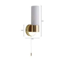 Porto Bathroom Wall Light Brass 14 Porto Bathroom Wall Light Brass -Home Lighting Store 1000182551 alt07