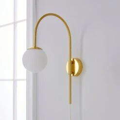 Eniola Gold Plug In Wall Light -Home Lighting Store 1000182573 alt01