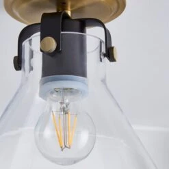 Paulson Antique Brass Bathroom Flush Ceiling Light 11 Paulson Antique Brass Bathroom Flush Ceiling Light -Home Lighting Store 1000182584 alt02