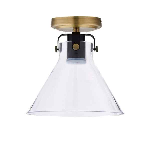 Paulson Antique Brass Bathroom Flush Ceiling Light 7 Paulson Antique Brass Bathroom Flush Ceiling Light - Image 5