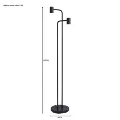 Bradford Matt Black Floor Lamp -Home Lighting Store 1000182958 alt07