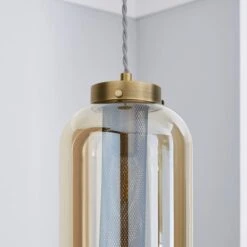 Safi Mesh Antique Brass Pendant Light -Home Lighting Store 1000183034 alt02