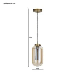 Safi Mesh Antique Brass Pendant Light -Home Lighting Store 1000183034 alt07
