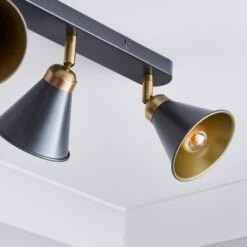 Logan Grey 4 Light Semi Flush Spotlight Bar -Home Lighting Store 1000183040 alt02