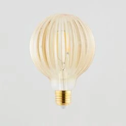 Status Bardot 4W ES Ribbed Pumpkin Amber Glass Bulb -Home Lighting Store 1000183066 alt05
