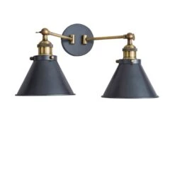 Logan Dual Wall Light Grey -Home Lighting Store 1000183097 alt05