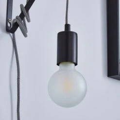 Bradford Plug In Flex Wall Light Set, Black -Home Lighting Store 1000183105 alt02