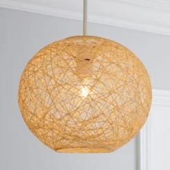 Abaca Ball Easy Fit Pendant Shade -Home Lighting Store 20598198