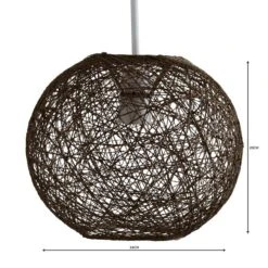 Abaca Ball Easy Fit Pendant Shade -Home Lighting Store 30199790 alt04