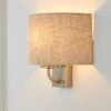 Preston Ivory Linen Shaded Wall Light -Home Lighting Store 30274337