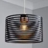 Kiel Black Easy Fit Pendant Shade -Home Lighting Store 30275952