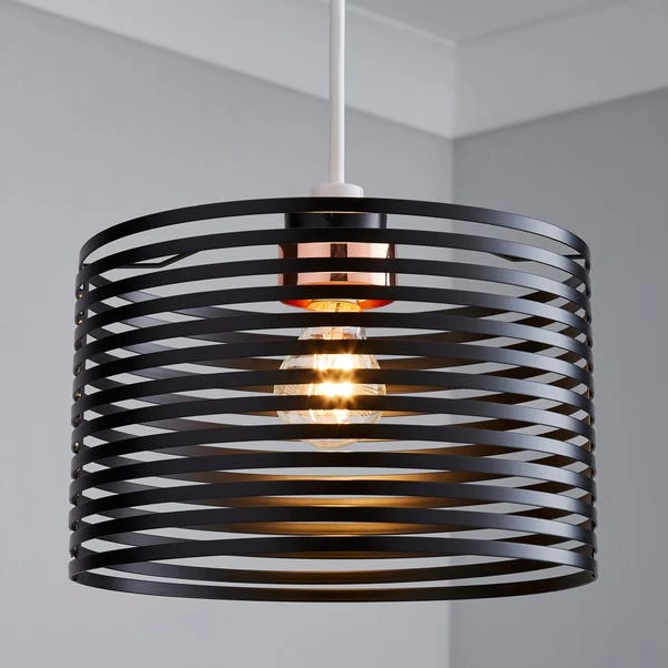 Kiel Black Easy Fit Pendant Shade 3 Kiel Black Easy Fit Pendant Shade