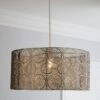 Manila Nickel Easy Fit Pendant Shade -Home Lighting Store 30579880