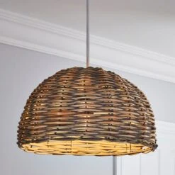 Lari Split Weave Grey Easy Fit Pendant Shade