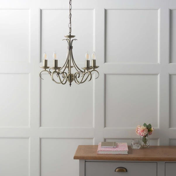 Vogue Bernice Candelabra 5 Light Chandelier 4 Vogue Bernice Candelabra 5 Light Chandelier - Image 2